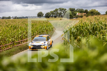 2022-08-19 - 31 INGRAM Christopher (gbSANJUAN Rodrigo (esp), r), DREW Craig (gbr), Skoda Fabia Evo, action during the Ypres Rally Belgium 2022, 9th round of the 2022 WRC World Rally Car Championship, from August 18 to 21, 2022 at Ypres, Belgium - AUTO - WRC - YPRES RALLY BELGIUM 2022 - RALLY - MOTORS