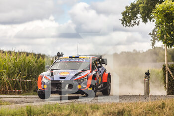 2022-08-19 - 02 SOLBERG Olivier (swe), EDMONDSON Elliot (gbr), Hyundai Shell Mobis World Rally Team, Hyundai i20 N Rally 1, action during the Ypres Rally Belgium 2022, 9th round of the 2022 WRC World Rally Car Championship, from August 18 to 21, 2022 at Ypres, Belgium - AUTO - WRC - YPRES RALLY BELGIUM 2022 - RALLY - MOTORS
