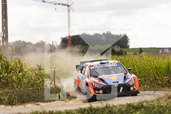 2022-08-20 - 02 SOLBERG Olivier (swe), EDMONDSON Elliot (gbr), Hyundai Shell Mobis World Rally Team, Hyundai i20 N Rally 1, action during the Ypres Rally Belgium 2022, 9th round of the 2022 WRC World Rally Car Championship, from August 18 to 21, 2022 at Ypres, Belgium - AUTO - WRC - YPRES RALLY BELGIUM 2022 - RALLY - MOTORS