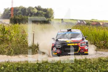 2022-08-20 - 24 LEFEBVRE Stephane (fra), MALFOY Andy (fra), Citroen C3, action during the Ypres Rally Belgium 2022, 9th round of the 2022 WRC World Rally Car Championship, from August 18 to 21, 2022 at Ypres, Belgium - AUTO - WRC - YPRES RALLY BELGIUM 2022 - RALLY - MOTORS