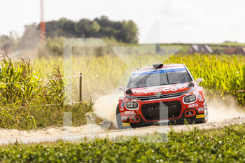2022-08-20 - 21 ROSSEL Yohan (fra), SARREAUD Valentin (fra), Citroen C3, action during the Ypres Rally Belgium 2022, 9th round of the 2022 WRC World Rally Car Championship, from August 18 to 21, 2022 at Ypres, Belgium - AUTO - WRC - YPRES RALLY BELGIUM 2022 - RALLY - MOTORS