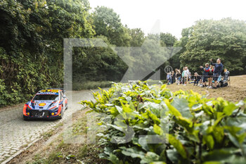 2022-08-21 - 11 NEUVILLE Thierry (bel), WYDAEGHE Martijn (bel), Hyundai Shell Mobis World Rally Team, Hyundai i20 N Rally 1, action during the Ypres Rally Belgium 2022, 9th round of the 2022 WRC World Rally Car Championship, from August 18 to 21, 2022 at Ypres, Belgium - AUTO - WRC - YPRES RALLY BELGIUM 2022 - RALLY - MOTORS