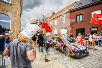 2022-08-21 - 02 SOLBERG Olivier (swe), EDMONDSON Elliot (gbr), Hyundai Shell Mobis World Rally Team, Hyundai i20 N Rally 1, action during the Ypres Rally Belgium 2022, 9th round of the 2022 WRC World Rally Car Championship, from August 18 to 21, 2022 at Ypres, Belgium - AUTO - WRC - YPRES RALLY BELGIUM 2022 - RALLY - MOTORS