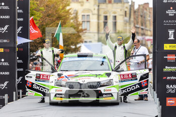 2022-08-21 - MIKKELSEN Andreas (nor), Toksport WRT, Skoda Fabia Evo, portrait podium, portrait during the Ypres Rally Belgium 2022, 9th round of the 2022 WRC World Rally Car Championship, from August 18 to 21, 2022 at Ypres, Belgium - AUTO - WRC - YPRES RALLY BELGIUM 2022 - RALLY - MOTORS