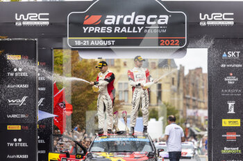 2022-08-21 - podium, portrait LEFEBVRE Stephane (fra), Citroen C3, portrait during the Ypres Rally Belgium 2022, 9th round of the 2022 WRC World Rally Car Championship, from August 18 to 21, 2022 at Ypres, Belgium - AUTO - WRC - YPRES RALLY BELGIUM 2022 - RALLY - MOTORS