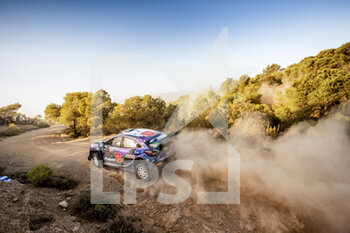 2022-09-09 - 07 LOUBET Pierre-Louis (era), LANDAIS Vincent (far), M-Sport Ford World Rally Team, Ford Puma Rally 1, action during the Acropolis Rally Greece 2022, 10th round of the 2022 WRC World Rally Car Championship, from September 8 to 11, 2022 at Lamia, Greece - AUTO - WRC - ACROPOLIS RALLY GREECE 2022 - RALLY - MOTORS