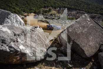 2022-09-09 - 07 LOUBET Pierre-Louis (era), LANDAIS Vincent (far), M-Sport Ford World Rally Team, Ford Puma Rally 1, action during the Acropolis Rally Greece 2022, 10th round of the 2022 WRC World Rally Car Championship, from September 8 to 11, 2022 at Lamia, Greece - AUTO - WRC - ACROPOLIS RALLY GREECE 2022 - RALLY - MOTORS