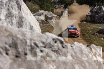 2022-09-09 - 21 ROSSEL Yohan (fra), SARREAUD Valentin (fra), Citroen C3, action during the Acropolis Rally Greece 2022, 10th round of the 2022 WRC World Rally Car Championship, from September 8 to 11, 2022 at Lamia, Greece - AUTO - WRC - ACROPOLIS RALLY GREECE 2022 - RALLY - MOTORS