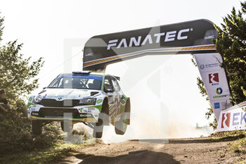 10/09/2022 - 25 LINDHOLM Emil (fin), HAMALAINEN Reeta (fin), Toksport WRT 2, Skoda Fabia Evo, action during the Acropolis Rally Greece 2022, 10th round of the 2022 WRC World Rally Car Championship, from September 8 to 11, 2022 at Lamia, Greece - AUTO - WRC - ACROPOLIS RALLY GREECE 2022 - RALLY - MOTORI