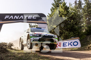 10/09/2022 - 24 BULACIA Marco (bol), DER OHANNESIAN Marcelo (arg), Toksport WRT, Skoda Fabia Evo, action during the Acropolis Rally Greece 2022, 10th round of the 2022 WRC World Rally Car Championship, from September 8 to 11, 2022 at Lamia, Greece - AUTO - WRC - ACROPOLIS RALLY GREECE 2022 - RALLY - MOTORI
