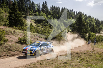 10/09/2022 - 60 VIRVES Robert (est), THULIN Julia (swe), Starter Energy Racing, Ford Fiesta Rally3, action during the Acropolis Rally Greece 2022, 10th round of the 2022 WRC World Rally Car Championship, from September 8 to 11, 2022 at Lamia, Greece - AUTO - WRC - ACROPOLIS RALLY GREECE 2022 - RALLY - MOTORI