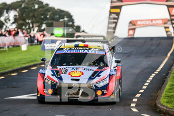 2022-09-29 - 11 NEUVILLE Thierry (bel), WYDAEGHE Martijn (bel), Hyundai Shell Mobis World Rally Team, Hyundai i20 N Rally 1, action during the Rally New Zealand 2022, 11th round of the 2022 WRC World Rally Car Championship, from September 29 to October 2, 2022 at Auckland, New Zealand - AUTO - WRC - RALLY NEW ZEALAND 2022 - RALLY - MOTORS