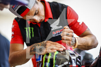 2022-10-18 - CORNEJO FLORIMO Jose Ignacio (chl), Monster Energy Honda Team 2022, Honda CRF 450 Rally, FIM W2RC, Moto, portrait during the Administrative and Technical verifications of the Andalucia Rally 2022, 4th round of the 2022 FIA World Rally-Raid Championship, from October 18 to 19, 2022 in Sevilla, Spain - AUTO - ANDALUCIA RALLY 2022 - RALLY - MOTORS