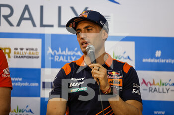 2022-10-18 - BENAVIDES Kevin (arg), Red Bull KTM Factory Racing, KTM 450 Rally Factory, FIM W2RC, Moto, portrait during the press conference of the Andalucia Rally 2022, 4th round of the 2022 FIA World Rally-Raid Championship, from October 18 to 19, 2022 in Sevilla, Spain - AUTO - ANDALUCIA RALLY 2022 - RALLY - MOTORS