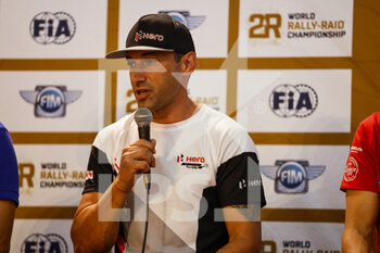 2022-10-18 - RODRIGUES Joaquim (prt), Hero Motorsports Team Rally, Hero 450 Rally, FIM W2RC, Moto, portrait during the press conference of the Andalucia Rally 2022, 4th round of the 2022 FIA World Rally-Raid Championship, from October 18 to 19, 2022 in Sevilla, Spain - AUTO - ANDALUCIA RALLY 2022 - RALLY - MOTORS