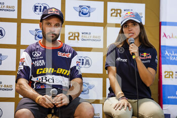 2022-10-18 - GUTIERREZ HERRERO Cristina (spa), GRallyTeam OT3, Red Bull Off-Road Junior Team, FIA W2RC, Auto, portrait during the press conference of the Andalucia Rally 2022, 4th round of the 2022 FIA World Rally-Raid Championship, from October 18 to 19, 2022 in Sevilla, Spain - AUTO - ANDALUCIA RALLY 2022 - RALLY - MOTORS