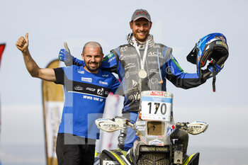 2022-10-23 - 170 GIROUD Alexandre (fra), Yamaha Racing - SMX - Drag'On, Yamaha 700, FIM W2RC, Quad, action, podium during the Stage 4 of the Andalucia Rally 2022, 4th round of the 2022 FIA World Rally-Raid Championship, on October 23, 2022 in Sevilla, Spain - AUTO - ANDALUCIA RALLY 2022 - RALLY - MOTORS