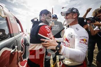 2022-10-23 - LOEB Sébastien (fra), Bahrain Raid Xtreme, Prodrive Hunter, FIA W2RC, Auto, AL-ATTIYAH Nasser (qat), Toyota Gazoo Racing, Toyota GR DKR Hilux, FIA W2RC, Auto, portrait during the Stage 4 of the Andalucia Rally 2022, 4th round of the 2022 FIA World Rally-Raid Championship, on October 23, 2022 in Sevilla, Spain - AUTO - ANDALUCIA RALLY 2022 - RALLY - MOTORS