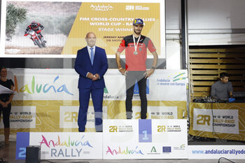 2022-10-23 - MIROIR Jérémy (fra), DB Motors, Honda 450 RX, portrait during the Official Award Giving Ceremony of the Andalucia Rally 2022, 4th round of the 2022 FIA World Rally-Raid Championship, on October 23, 2022 in Sevilla, Spain - AUTO - ANDALUCIA RALLY 2022 - RALLY - MOTORS