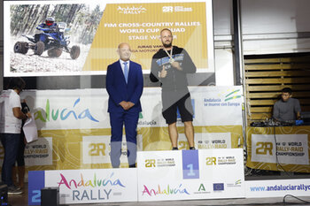 2022-10-23 - VARGA Juraj (svk), Varga Motorsport Team, Yamaha YFM700R, FIM W2RC, Quad, portrait during the Official Award Giving Ceremony of the Andalucia Rally 2022, 4th round of the 2022 FIA World Rally-Raid Championship, on October 23, 2022 in Sevilla, Spain - AUTO - ANDALUCIA RALLY 2022 - RALLY - MOTORS