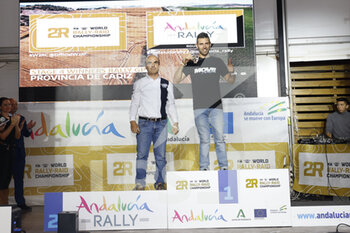 2022-10-23 - DUMONTIER Romain (fra), Team Dumontier Racing, Husqvarna 450 Rally, FIM W2RC, Moto, portrait during the Official Award Giving Ceremony of the Andalucia Rally 2022, 4th round of the 2022 FIA World Rally-Raid Championship, on October 23, 2022 in Sevilla, Spain - AUTO - ANDALUCIA RALLY 2022 - RALLY - MOTORS