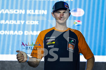 2022-10-23 - KLEIN Mason (usa), BAS World KTM Racing Team, KTM 450 Rally Raid, FIM W2RC, Moto, portrait during the Official Award Giving Ceremony of the Andalucia Rally 2022, 4th round of the 2022 FIA World Rally-Raid Championship, on October 23, 2022 in Sevilla, Spain - AUTO - ANDALUCIA RALLY 2022 - RALLY - MOTORS