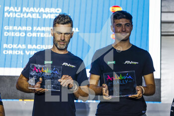 2022-10-23 - 408 NAVARRO FERRER Pau (spa), METGE Michael (fra), FN Speed, BRP Can-AM Maverick XRS Turbo, Auto, FIA W2RC, portrait during the Official Award Giving Ceremony of the Andalucia Rally 2022, 4th round of the 2022 FIA World Rally-Raid Championship, on October 23, 2022 in Sevilla, Spain - AUTO - ANDALUCIA RALLY 2022 - RALLY - MOTORS