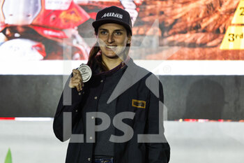 2022-10-23 - GOMEZ CANTERO Sandra (spa), Xraids Experience, KTM 450 Rally Factory Replica, portrait during the Official Award Giving Ceremony of the Andalucia Rally 2022, 4th round of the 2022 FIA World Rally-Raid Championship, on October 23, 2022 in Sevilla, Spain - AUTO - ANDALUCIA RALLY 2022 - RALLY - MOTORS