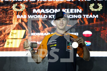 2022-10-23 - KLEIN Mason (usa), BAS World KTM Racing Team, KTM 450 Rally Raid, FIM W2RC, Moto, portrait during the Official Award Giving Ceremony of the Andalucia Rally 2022, 4th round of the 2022 FIA World Rally-Raid Championship, on October 23, 2022 in Sevilla, Spain - AUTO - ANDALUCIA RALLY 2022 - RALLY - MOTORS