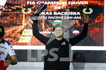 2022-10-23 - BACIUSKA Rokas (ltu), South Racing Can-AM, BRP Can-AM Maverick XRS Turbo, FIA W2RC, Auto, portrait during the Official Award Giving Ceremony of the Andalucia Rally 2022, 4th round of the 2022 FIA World Rally-Raid Championship, on October 23, 2022 in Sevilla, Spain - AUTO - ANDALUCIA RALLY 2022 - RALLY - MOTORS