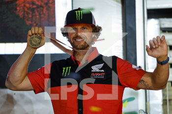 2022-10-23 - VAN BEVEREN Adrien (fra), Monster Energy Honda Team 2022, Honda CRF 450 Rally, FIM W2RC, Moto, portrait during the Official Award Giving Ceremony of the Andalucia Rally 2022, 4th round of the 2022 FIA World Rally-Raid Championship, on October 23, 2022 in Sevilla, Spain - AUTO - ANDALUCIA RALLY 2022 - RALLY - MOTORS