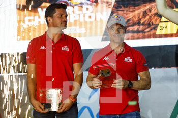 2022-10-23 - 201 LOEB Sébastien (fra), LURQUIN Fabian (bel), Bahrain Raid Xtreme, Prodrive Hunter, FIA W2RC, Auto, portrait during the Official Award Giving Ceremony of the Andalucia Rally 2022, 4th round of the 2022 FIA World Rally-Raid Championship, on October 23, 2022 in Sevilla, Spain - AUTO - ANDALUCIA RALLY 2022 - RALLY - MOTORS