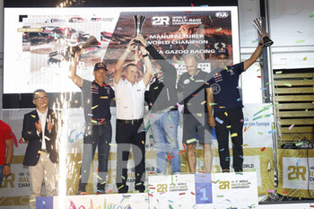 2022-10-23 - 200 AL-ATTIYAH Nasser (qat), BAUMEL Mathieu (fra), Toyota Gazoo Racing, Toyota GR DKR Hilux, FIA W2RC, Auto, during the Official Award Giving Ceremony of the Andalucia Rally 2022, 4th round of the 2022 FIA World Rally-Raid Championship, on October 23, 2022 in Sevilla, Spain - AUTO - ANDALUCIA RALLY 2022 - RALLY - MOTORS