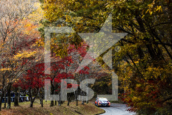 11/11/2022 - 11 NEUVILLE Thierry (bel), WYDAEGHE Martijn (bel), Hyundai Shell Mobis World Rally Team, Hyundai i20 N Rally 1, action during the Rally Japan 2022, 13th round of the 2022 WRC World Rally Car Championship, from November 10 to 13, 2022 at Nagoya, Japan - AUTO - WRC - RALLY JAPAN 2022 - RALLY - MOTORI