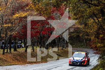 11/11/2022 - 11 NEUVILLE Thierry (bel), WYDAEGHE Martijn (bel), Hyundai Shell Mobis World Rally Team, Hyundai i20 N Rally 1, action during the Rally Japan 2022, 13th round of the 2022 WRC World Rally Car Championship, from November 10 to 13, 2022 at Nagoya, Japan - AUTO - WRC - RALLY JAPAN 2022 - RALLY - MOTORI