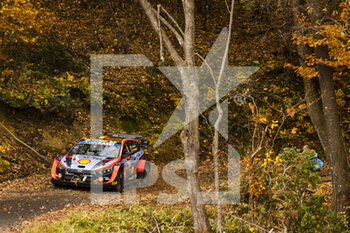 13/11/2022 - 11 NEUVILLE Thierry (bel), WYDAEGHE Martijn (bel), Hyundai Shell Mobis World Rally Team, Hyundai i20 N Rally 1, action during the Rally Japan 2022, 13th round of the 2022 WRC World Rally Car Championship, from November 10 to 13, 2022 at Nagoya, Japan - AUTO - WRC - RALLY JAPAN 2022 - RALLY - MOTORI