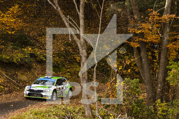 13/11/2022 - 21 LINDHOLM Emil (fin), HAMALAINEN Reeta (fin), Toksport WRT 2, Skoda Fabia Evo, action during the Rally Japan 2022, 13th round of the 2022 WRC World Rally Car Championship, from November 10 to 13, 2022 at Nagoya, Japan - AUTO - WRC - RALLY JAPAN 2022 - RALLY - MOTORI