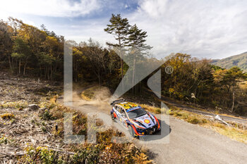 13/11/2022 - 11 NEUVILLE Thierry (bel), WYDAEGHE Martijn (bel), Hyundai Shell Mobis World Rally Team, Hyundai i20 N Rally 1, action during the Rally Japan 2022, 13th round of the 2022 WRC World Rally Car Championship, from November 10 to 13, 2022 at Nagoya, Japan - AUTO - WRC - RALLY JAPAN 2022 - RALLY - MOTORI