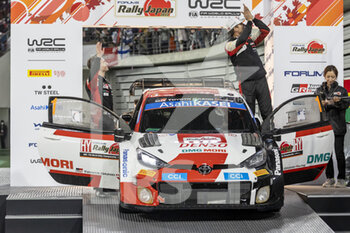 13/11/2022 - OGIER Sebastien (fra), Toyota Gazoo Racing WRT, Toyota GR Yaris Rally 1, portrait LANDAIS Vincent (far), Toyota Gazoo Racing WRT, Toyota GR Yaris Rally 1, portrait during the Rally Japan 2022, 13th round of the 2022 WRC World Rally Car Championship, from November 10 to 13, 2022 at Nagoya, Japan - AUTO - WRC - RALLY JAPAN 2022 - RALLY - MOTORI