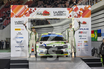 13/11/2022 - LINDHOLM Emil (fin), Toksport WRT 2, Skoda Fabia Evo, portrait HAMALAINEN Reeta (fin), Toksport WRT 2, Skoda Fabia Evo, portrait during the Rally Japan 2022, 13th round of the 2022 WRC World Rally Car Championship, from November 10 to 13, 2022 at Nagoya, Japan - AUTO - WRC - RALLY JAPAN 2022 - RALLY - MOTORI