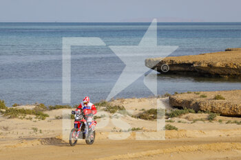 2022-12-31 - 130 ANGHILEIRI Eufrasio (ita), RS Moto Racing, Honda, Moto, action during the Prologue of the Dakar 2023, on December 31, 2022 near Yanbu, Saudi Arabia - AUTO - DAKAR 2023 - PROLOGUE - RALLY - MOTORS