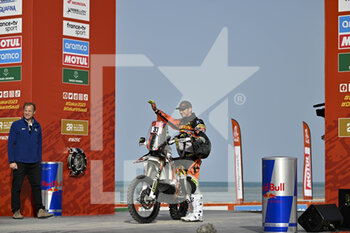 2022-12-31 - 31 DOVEZE Mathieu (fra), Nomade Racing, KTM, Moto, action during the Starting podium ceremony of the Dakar 2023, on December 31, 2022 near Yanbu, Saudi Arabia - AUTO - DAKAR 2023 - PODIUM START - RALLY - MOTORS