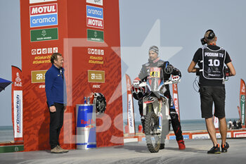 2022-12-31 - 48 PEDREDO GARCIA Joan (spa), Rieju Team, KTM, Moto, Original by Motul, action during the Starting podium ceremony of the Dakar 2023, on December 31, 2022 near Yanbu, Saudi Arabia - AUTO - DAKAR 2023 - PODIUM START - RALLY - MOTORS