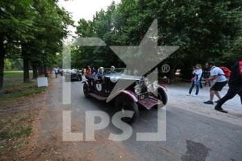 2022-06-17 - Third step of the podium for crew number 8 made up of Lorenzo and Mario Turelli (ITA) on O.M. 665 S MM Superba 2000 from 1929 - 1000MIGLIA - HISTORIC - MOTORS