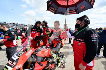 2022-04-09 - N°19 Alvaro Bautista ESP  Ducati Panigale V4R ARUBA.IT Racing - Ducati - PIRELLI ARAGON ROUND - FIM SUPERBIKE WORLD CHAMPIONSHIP 2022 - RACE 1 - SUPERBIKE - MOTORS