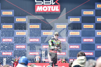 2022-04-09 - Prosecco 
N°65 Jonathan Rea  GBR Kawasaki Zx-10RR Kawasaki Racing Team WorldSBK 1° st  - PIRELLI ARAGON ROUND - FIM SUPERBIKE WORLD CHAMPIONSHIP 2022 - RACE 1 - SUPERBIKE - MOTORS