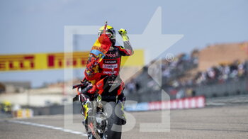 2022-04-10 - N°19 Alvaro Bautista ESP  Ducati Panigale V4R ARUBA.IT Racing - Ducati -1° st - PIRELLI ARAGON ROUND - FIM SUPERBIKE WORLD CHAMPIONSHIP 2022 - RACE 2 - SUPERBIKE - MOTORS