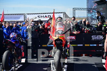 2022-04-10 - N°19 Alvaro Bautista ESP  Ducati Panigale V4R ARUBA.IT Racing - Ducati - PIRELLI ARAGON ROUND - FIM SUPERBIKE WORLD CHAMPIONSHIP 2022 - SUPERPOLE RACE - SUPERBIKE - MOTORS