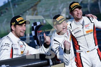 2022-04-03 -  
April 03, 2022 in Imola, Italy.
Heberth Motorsport, Porsche 911 GT3-R (991.II)
Ralf BOHN	Alfred RENAUER	Robert RENAUER	
 - GT FANATEC WORLD CHALLENGE ROUND 1 (DAY3) - GRAND TOURISM - MOTORS