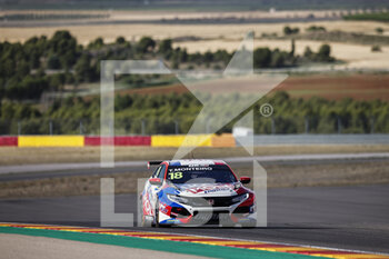 2022-06-25 - 18 MONTEIRO Tiago (PRT,) Équipe LIQUI MOLY Engstler, Honda Civic Type R TCR, action during the WTCR - Race of Spain 2022, 4th round of the 2022 FIA World Touring Car Cup, on the MotorLand Aragon from June 24 to 26 in Alcaniz, Spain - AUTO - WTCR - RACE OF SPAIN 2022 - GRAND TOURISM - MOTORS